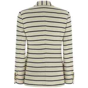 Brunello Cucinelli Striped Sweater Blazer