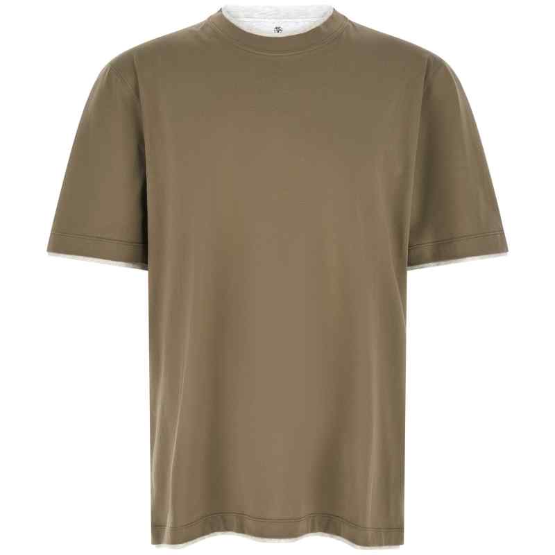 Brunello Cucinelli Double Layer T-shirt