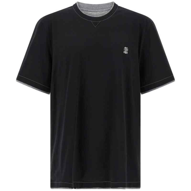 Brunello Cucinelli Double Layer T-shirt