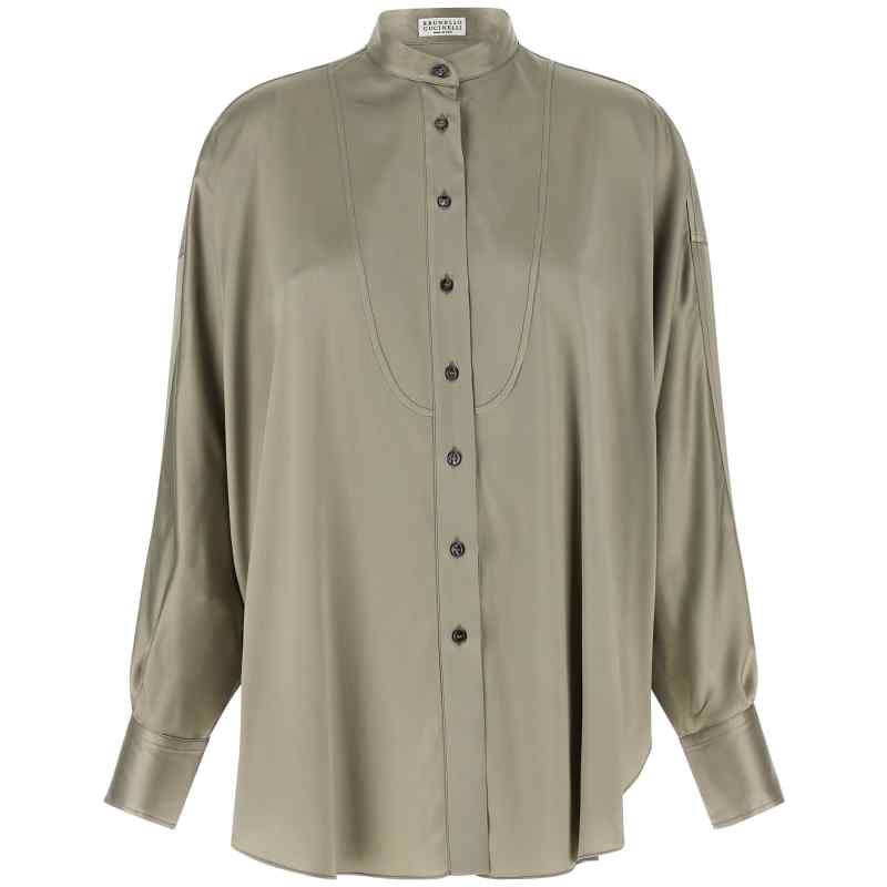 Brunello Cucinelli Korean Collar Shirt