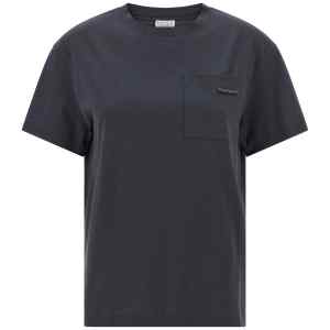 Brunello Cucinelli Shiny Tab T-shirt