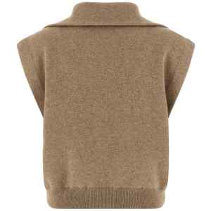 Brunello Cucinelli Shiny Zipper Pull Vest