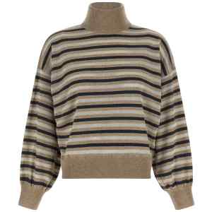 Brunello Cucinelli Sparkling Stripes Sweater