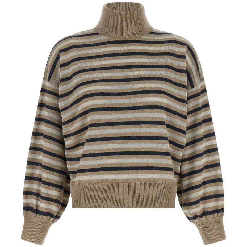 Brunello Cucinelli Sparkling Stripes Sweater