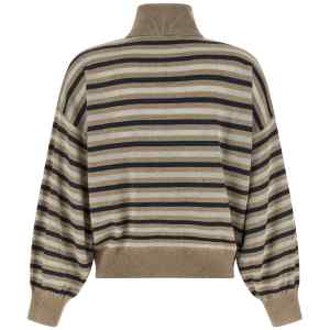 Brunello Cucinelli Sparkling Stripes Sweater