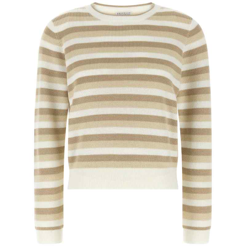 M19271030CEI62_01_M_2026-05-11T09-08-14.57Z Brunello Cucinelli Striped Cotton Sweater