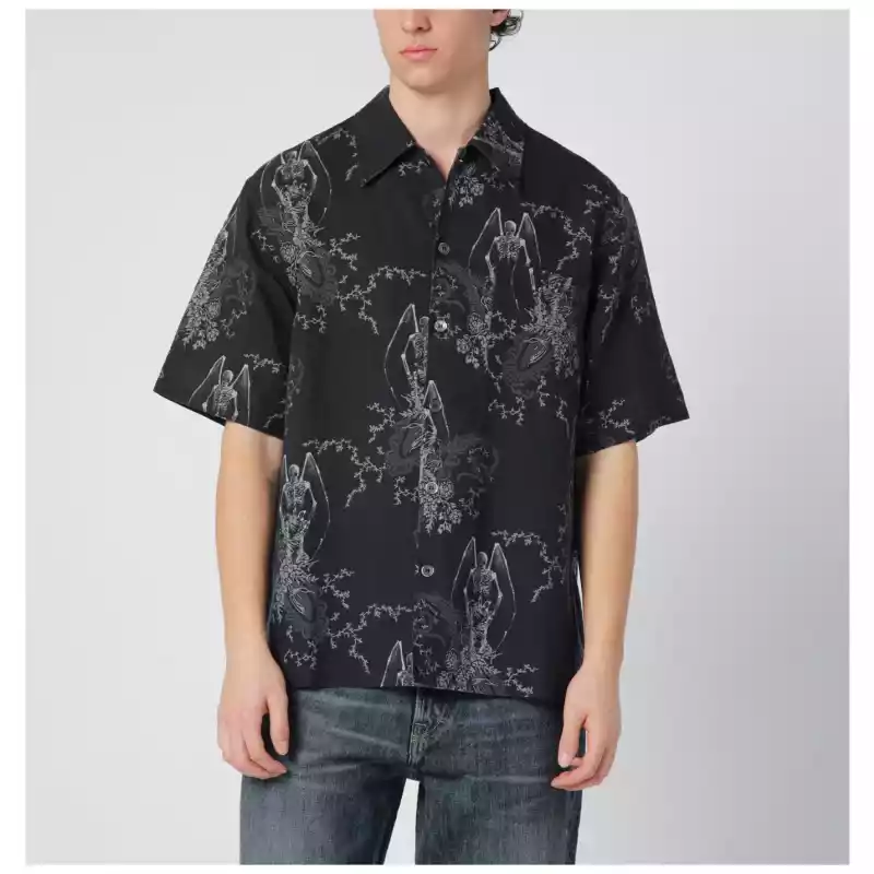 Our Legacy Death Paisley print shirt in cotton and linen