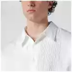 Our Legacy Ivory shirt with pleats on the front and collar