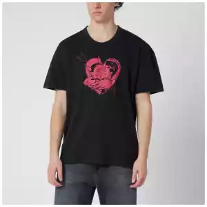 Our Legacy Black T-shirt with Love Story print