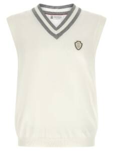 Brunello Cucinelli Logo Patch Vest