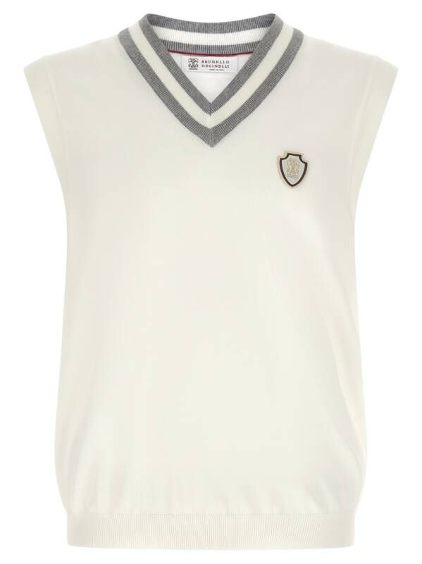 Brunello Cucinelli Logo Patch Vest