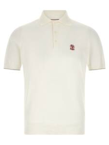Brunello Cucinelli Logo Embroidery Polo Shirt