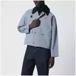 Barbour Light blue washed Spey jacket in cotton blend