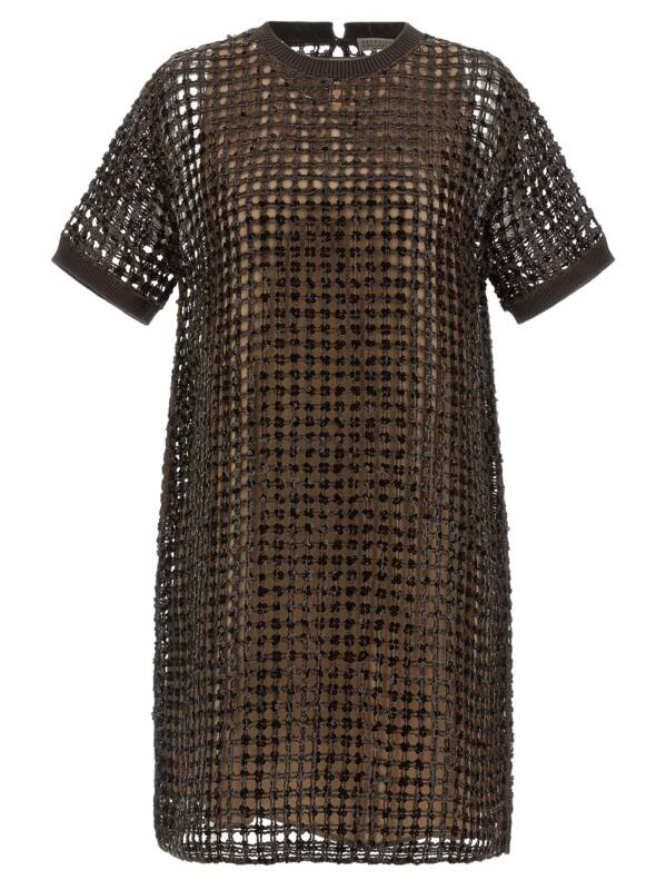 MCBR11A90C8589_01_M_2026-02-09T11-06-31.378Z Brunello Cucinelli Sequin Mesh Dress