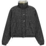 Brunello Cucinelli Shiny Zipper Pull Down Jacket