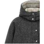 Brunello Cucinelli Shiny Zipper Pull Down Jacket
