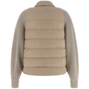 Brunello Cucinelli Shiny Flap Detail Down Jacket