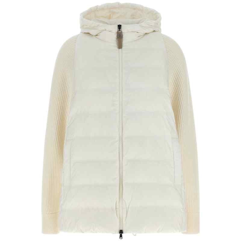 Brunello Cucinelli Shiny Zipper Pull Down Jacket