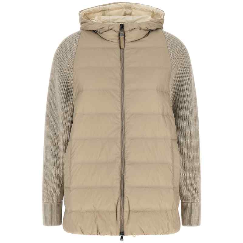Brunello Cucinelli Shiny Zipper Pull Down Jacket