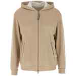 Brunello Cucinelli Precious Zipper Pull Hoodie