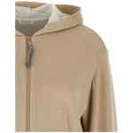 Brunello Cucinelli Precious Zipper Pull Hoodie