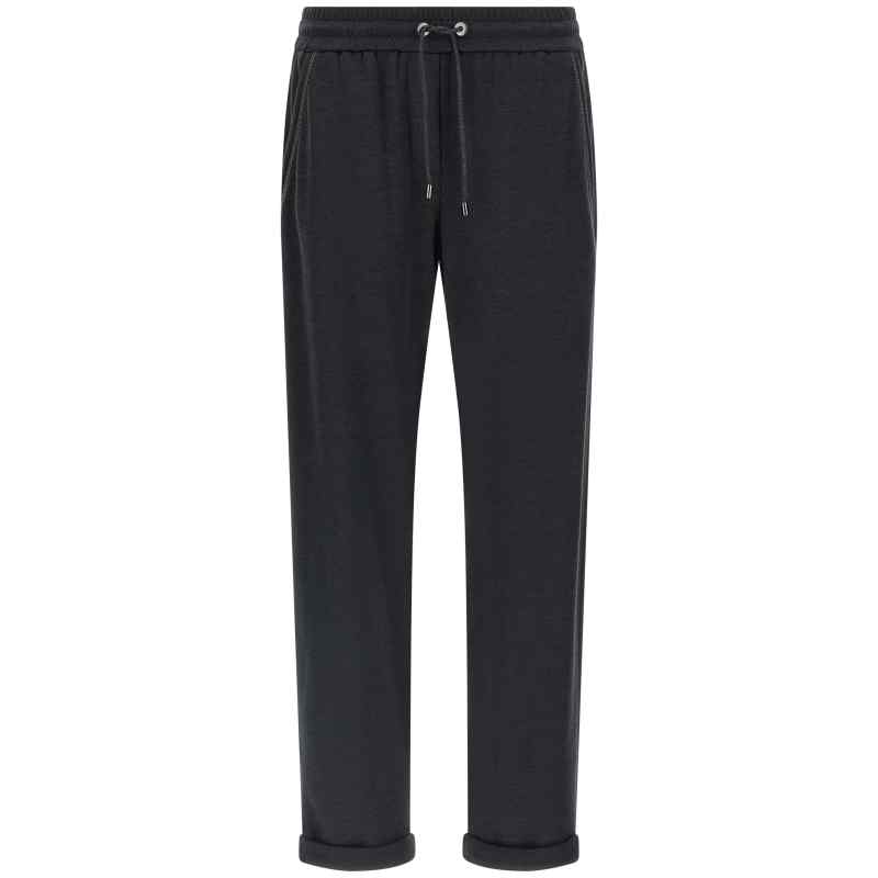 Brunello Cucinelli Shiny Pocket Detail Joggers