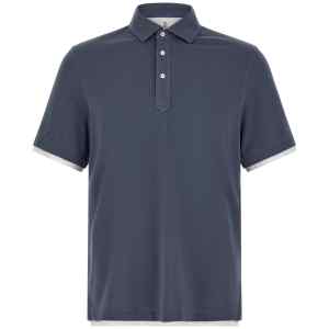 Brunello Cucinelli Double Layer Polo Shirt