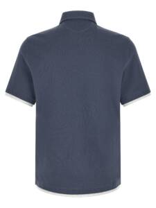 Brunello Cucinelli Double Layer Polo Shirt