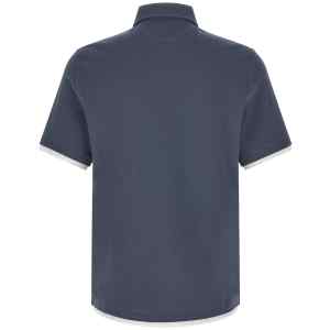 Brunello Cucinelli Double Layer Polo Shirt