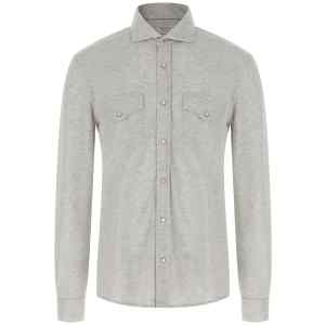 Brunello Cucinelli Piqué Cotton Shirt