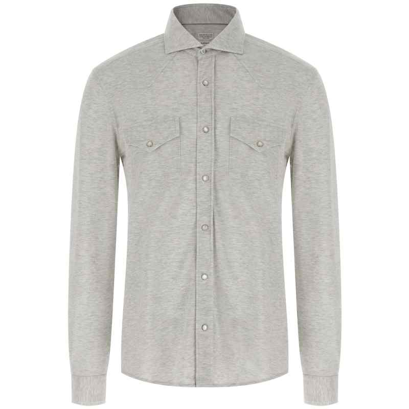 Brunello Cucinelli Piqué Cotton Shirt