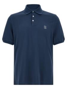 Brunello Cucinelli Logo Piqué Polo Shirt