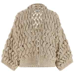 Brunello Cucinelli Dazzling Cable Cardigan