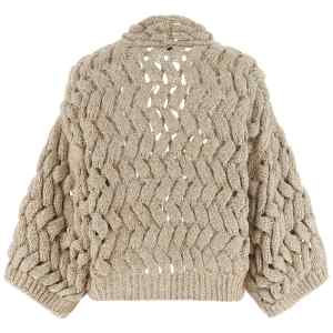 Brunello Cucinelli Dazzling Cable Cardigan