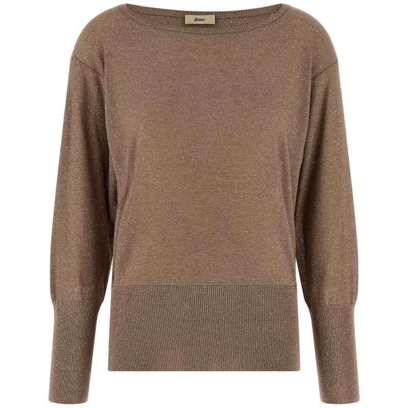 Herno Lamé And Sequin Yarn Sweater
