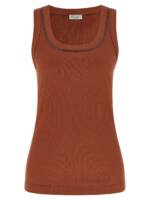 Brunello Cucinelli Shiny Trim Top