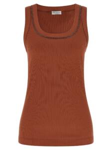 Brunello Cucinelli Shiny Trim Top