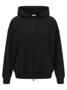 Brunello Cucinelli Shiny Trims Hoodie