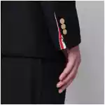 Thom Browne Single-breasted navy blue wool jacket