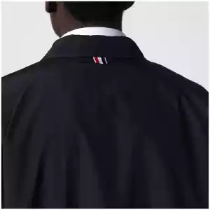 Thom Browne Lightweight navy blue zip-up jacket