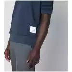Thom Browne Navy blue cotton polo shirt