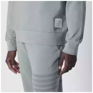 Thom Browne Grey cotton hooded sweatshirt