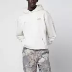 Represent Cream cotton hoodie with logo