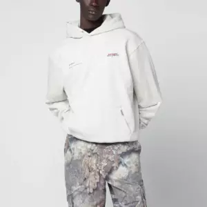 Represent Cream cotton hoodie with logo