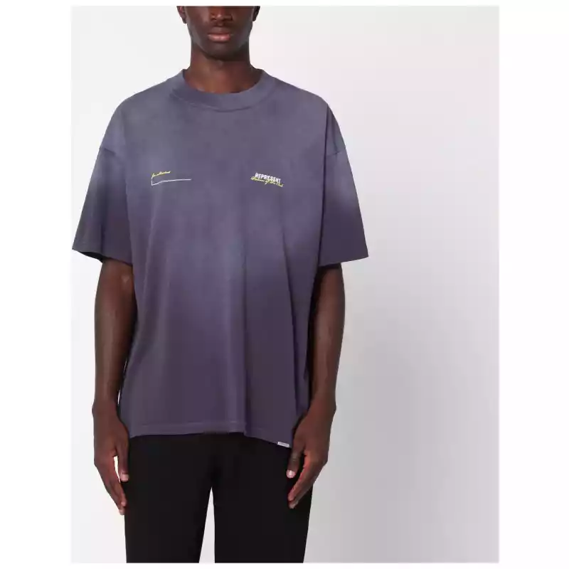 Represent Plum faded T-shirt with logo
