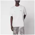 Represent Cream Marl T-shirt with logo