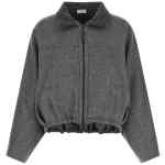 Brunello Cucinelli Shiny Zipper Pull Jacket