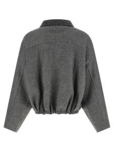 Brunello Cucinelli Shiny Zipper Pull Jacket