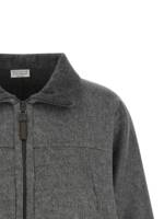 Brunello Cucinelli Shiny Zipper Pull Jacket
