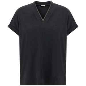 Brunello Cucinelli Shiny Trims T-shirt